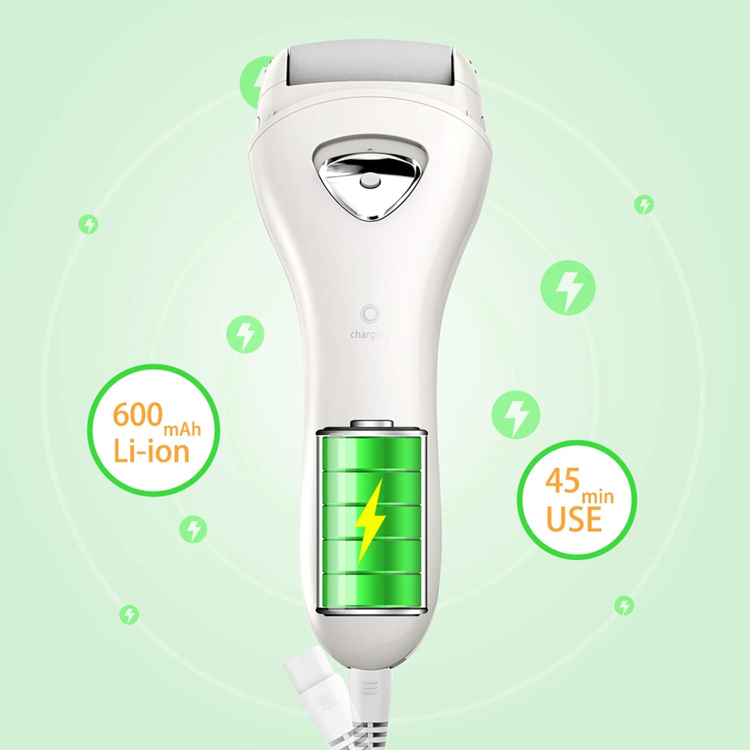 Electric Feet Callus Removers Rechargeable,Portable Electronic Foot File Pedicure Tools, Electric Callous Remover Kit,Professional Pedi Feet Care Perfect for Dead,Hard Cracked Dry Skin Ideal Gift: Health & Personal Care
