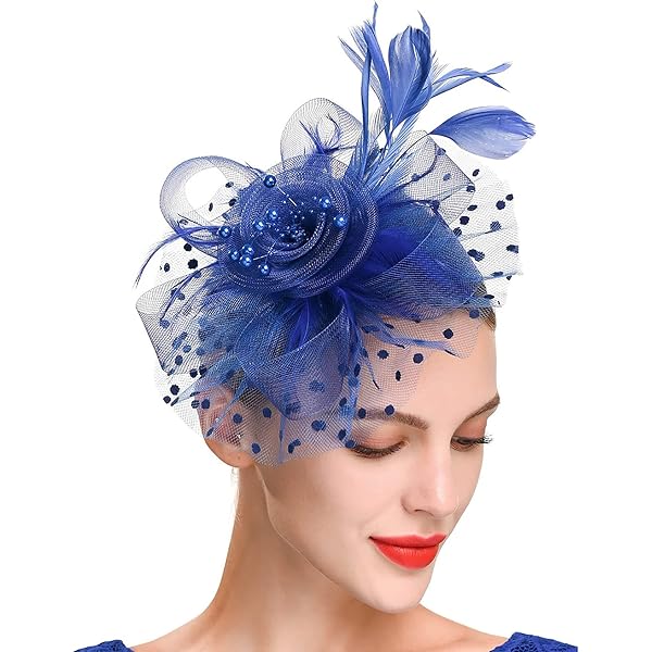 Fascinators for Women Feather Tea Parties Hats Pin Brooch 