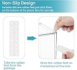 Vtopmart 4 Pack Clear Stackable Storage Drawers Acrylic Organizer, 7.6H view 6