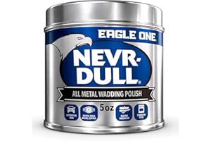 Eagle One Nevr-Dull Wadding Metal Polish, Chrome Restoration, for Wheels and More, 5 Ounce Jar