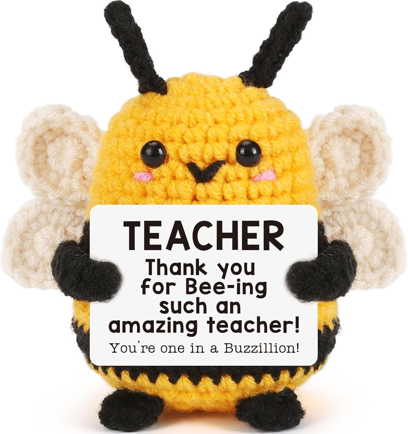 Positive Emotional Bee Thank You Gifts for Teacher Appreciation Women Mentor Math Dance English Science Teachers Day Gift Birthday Graduation Farewell Goodbye End of Year Fall Valentines Presents — image 1