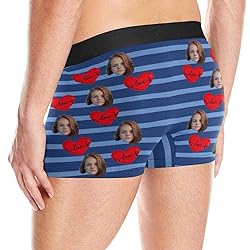 Custom Face Boxer, Personalized Photo Printed Face