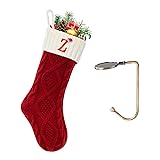 VRFASHION Christmas Stockings with Initials, Letter