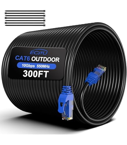 Amazon.com: 40FT Outdoor Cat6 Ethernet Cable, Heavy Duty Direct
