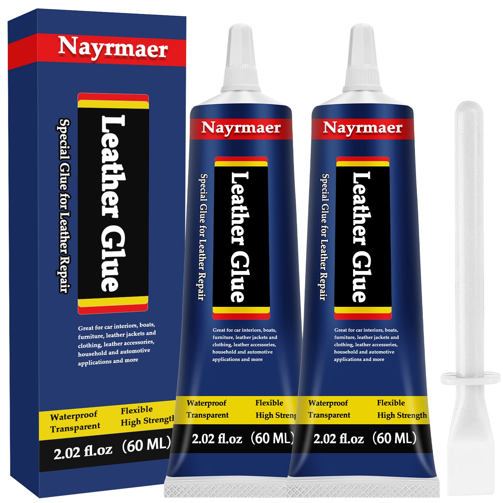 Leather Glue, Special Fabric Glue Permanent Clear Washable for Bonding Between Leather and Leather, Leather and Substrates of Different Materials (Leather Glue-002)