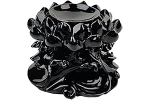 OmyLens Large Lotus Crystal Ball Stand Sphere Display, Natural Healing Feng Shui Glass Orb Holder Base Statue Decoration, for 80mm-150mm Sphere