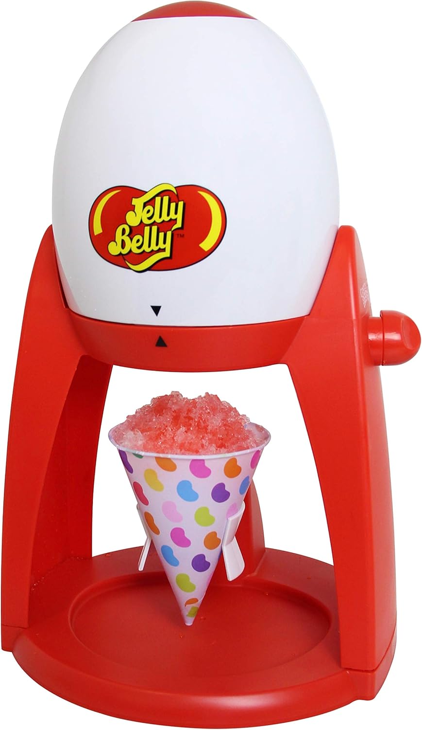 Jelly Belly JB15335 Electric Ice Shaver Snow Cone Maker, 3Piece, Red