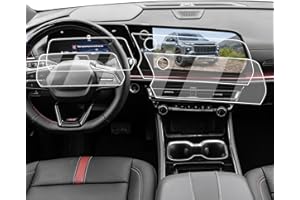 ECOZEN 2026 Chevy Traverse Screen Protector - 4 Pcs Nano Film 17.7-Inch Navigation+11-Inch Dashboard Screen Protector For 2024-2026 Traverse(LS/LT/Z71/RS/High Country) & 2024-2026 Silverado EV Accessories