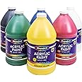 RoseArt Acrylic Paint 6 Color Set 64 oz. - Bulk Pack for School Supply Rooms and In Class For Teachers