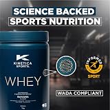 Kinetica Banana Whey Protein Powder 1 Kg 33 Servings 23g Protein 5.5g BCAA view 3