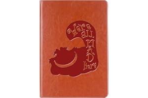 WHLBHG Alice Quote Gift Alice Leather Notebook Wonderland Gift Alice Fairy Tales Notebook Wonderland Inspired Gifts (Alice style 2)