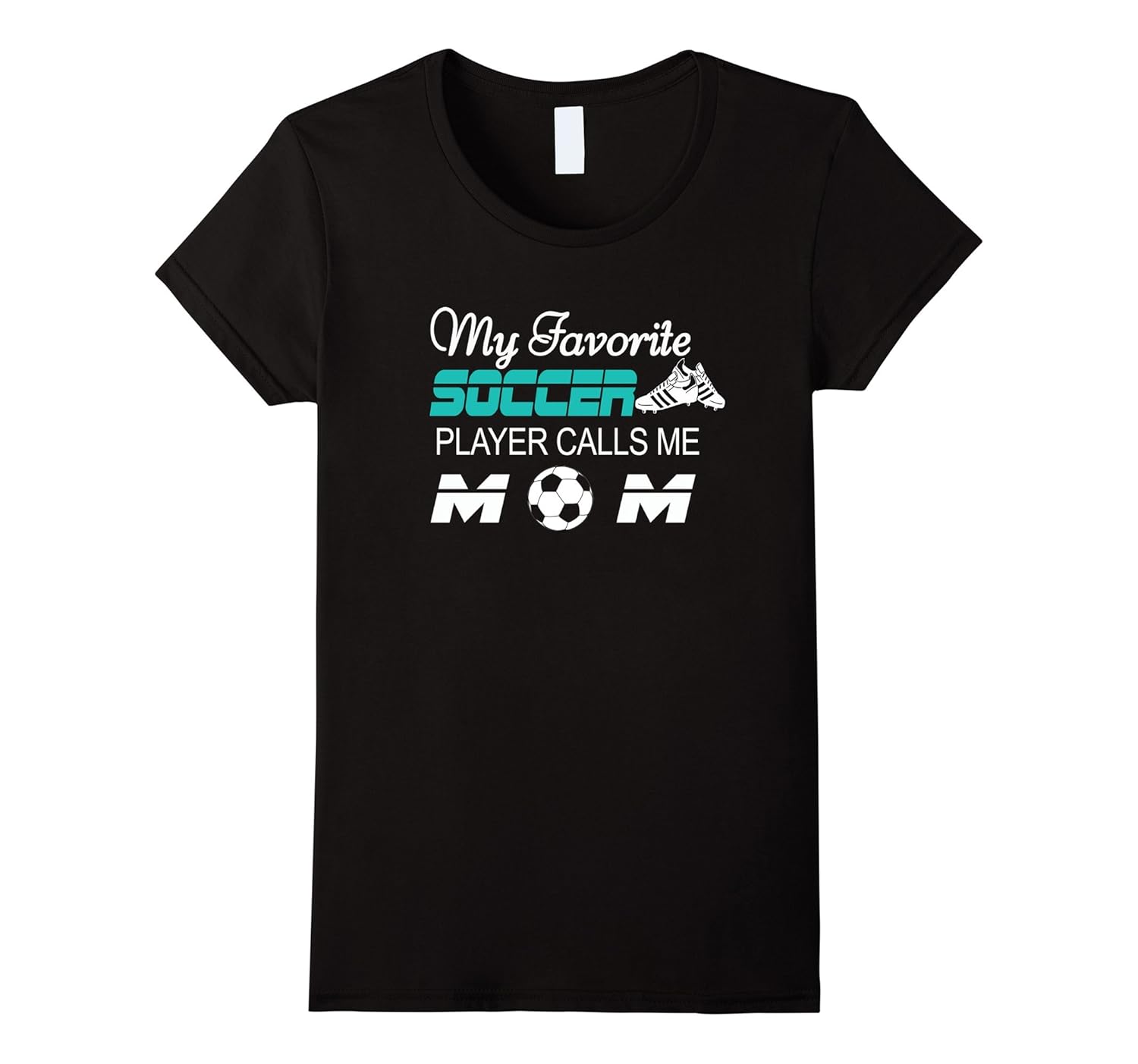 Womens My Favorite Soccer player calls me Mom Shirt for womens-Rose