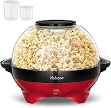 Yabano Popcorn Maker 5L Electric Stirring 800W Red Nonstick Plate