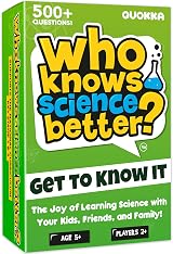 QUOKKA Who Knows Science Better Kids & Family Card Quiz Game