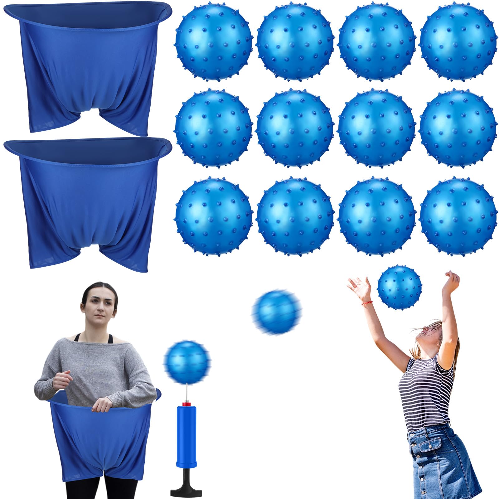 Photo 1 of Vinsot 15 Pcs Gender Reveal Games Bridal Shower Games Included 3 Blue Large Diaper with 12 Inflatable Balls Funniest Shower Games Ever, How Many Balls Can You Catch in a Diaper for Gender Reveal Party
