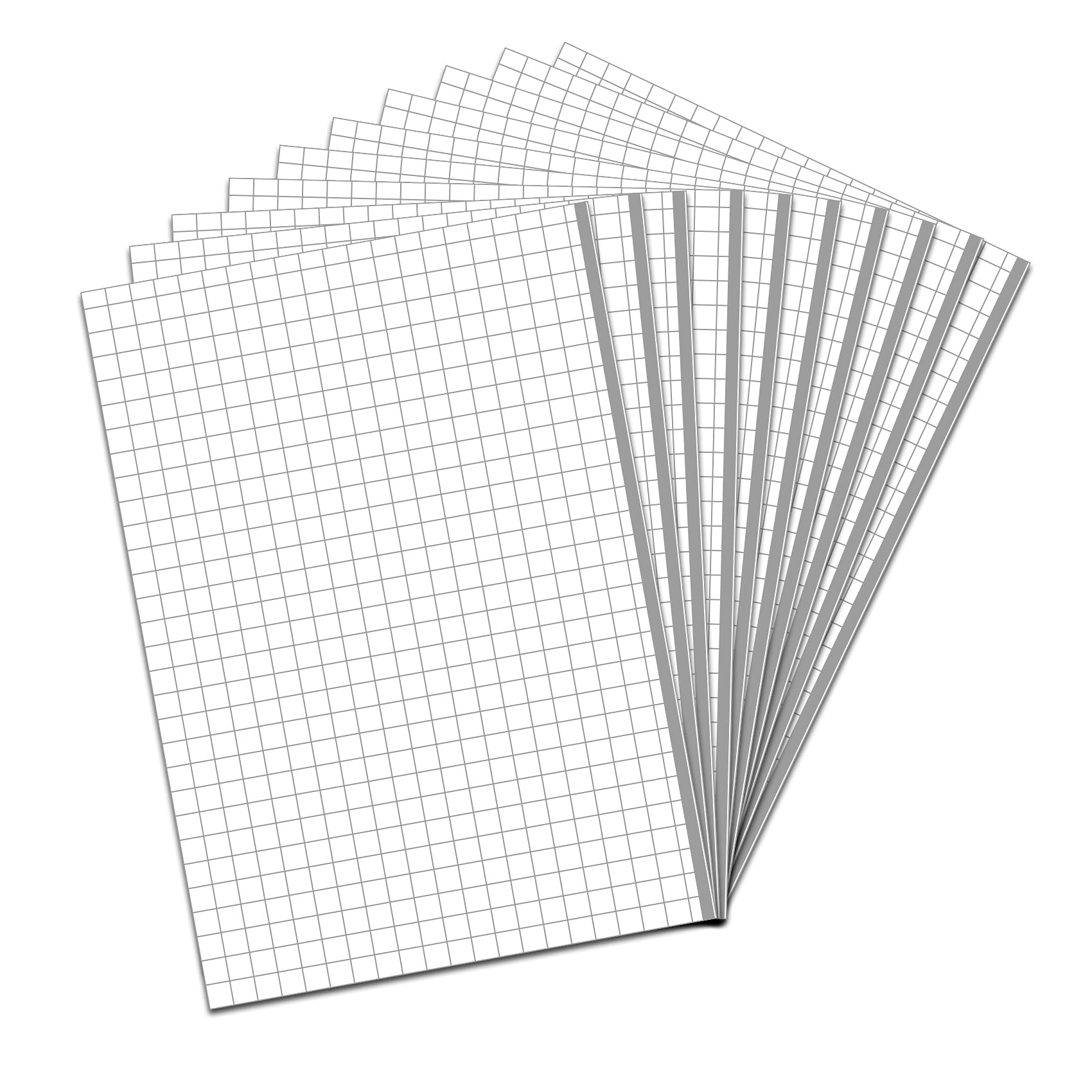 Finest Folia Transfer Film MT80P Transparent with Grid Lines Application Tape for Plotter PVC Film Transfer Film for Gluing Vinyl Sticker (10 x DIN A4)