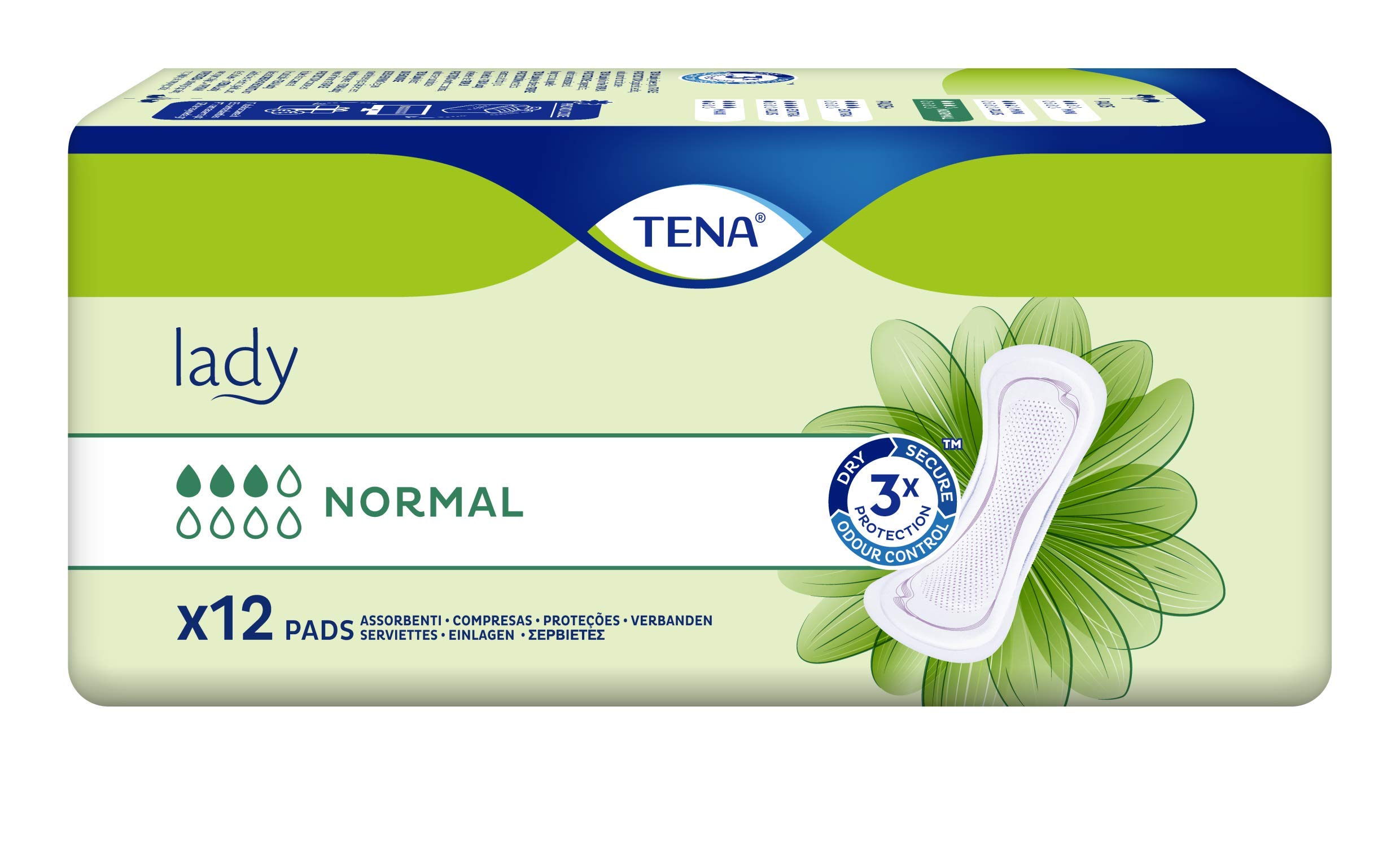 Tena Lady Discreet Normal - 72 Units (3 Packs of 24)