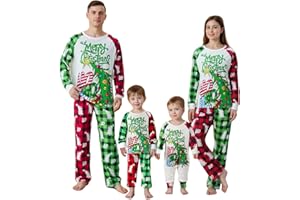 OAKFashion Christmas Family Pajamas Sets, Christmas Family Matching Pajamas Sleepwear Pjs