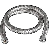PROFLO PFX146202 24" Double Reinforced Icemaker Supply Hose - Stainless Steel