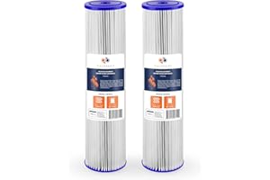 Aquaboon 5 Micron Whole House Pleated Sediment Water Filter Cartridge 20x4.5 Well Filter Replacement Compatible with ECP5-20B