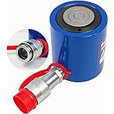 AMZCNC 10 Ton Hydraulic Cylinder Ram Single Acting 2 Inch Stroke 10T Hydraulic Cylinder Jack Lifting Jack Ram Portable Single Acting Lifting Cylinders with 50mm Stroke