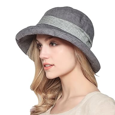 Damen Sommer Strand Hat Eimer Hut Fedorahüte großer Rand-Anti-UV Sonnenhut Faltbarer Sonnenhut