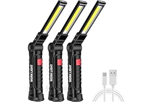 LED Work Light with Magnetic Base and Hanging Hook,360°Rotate &5 Lighting Modes Ultra Bright LED Flashlight,worklight for Car