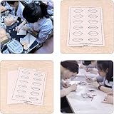 Zveniy 4 Pcs Lip Tattoo Skin Latex Sheet Light Brown Microblading Practice view 3