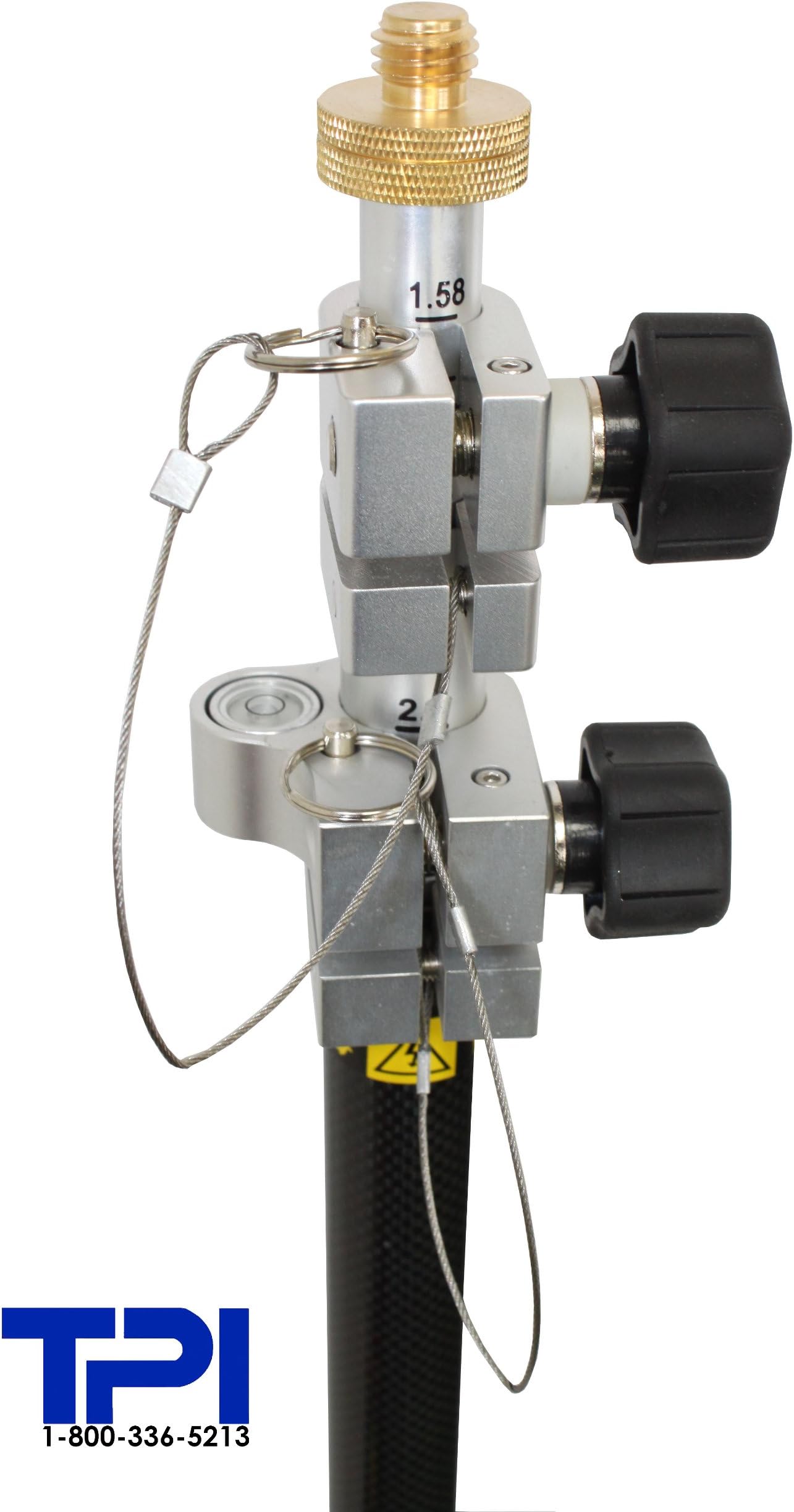 TPI 12' CARBON FIBER PRISM GPS POLE GPS ROVER ROD FOR TOTAL STATION,SURVEYING