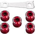 YBEKI Chainring Bolts for Road MTB Bicycle Single Chainring and Double Chainring Bolts with Mounting Wrench