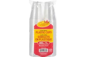 Crown Deluxe Plastic Cups 7 oz (100 Count Pack)