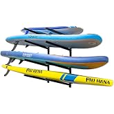 StoreYourBoard Paddle Board &amp; Surfboard Wall Mounted Rack, Holds 4 Boards | Paddle Board Wall Mount, Paddle Board Storage Rack, Foam Padded, Holds 200 lb, Surfboard Rack