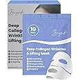 Collagen Face Mask | Hydrating Beauty Skincare Face Mask for Glass Skin, Revitalizing Overnight Collagen Facial Mask for Wrinkles, Selfcare Sheet, Moisturizing Facial Skin Care Product for Women & Men