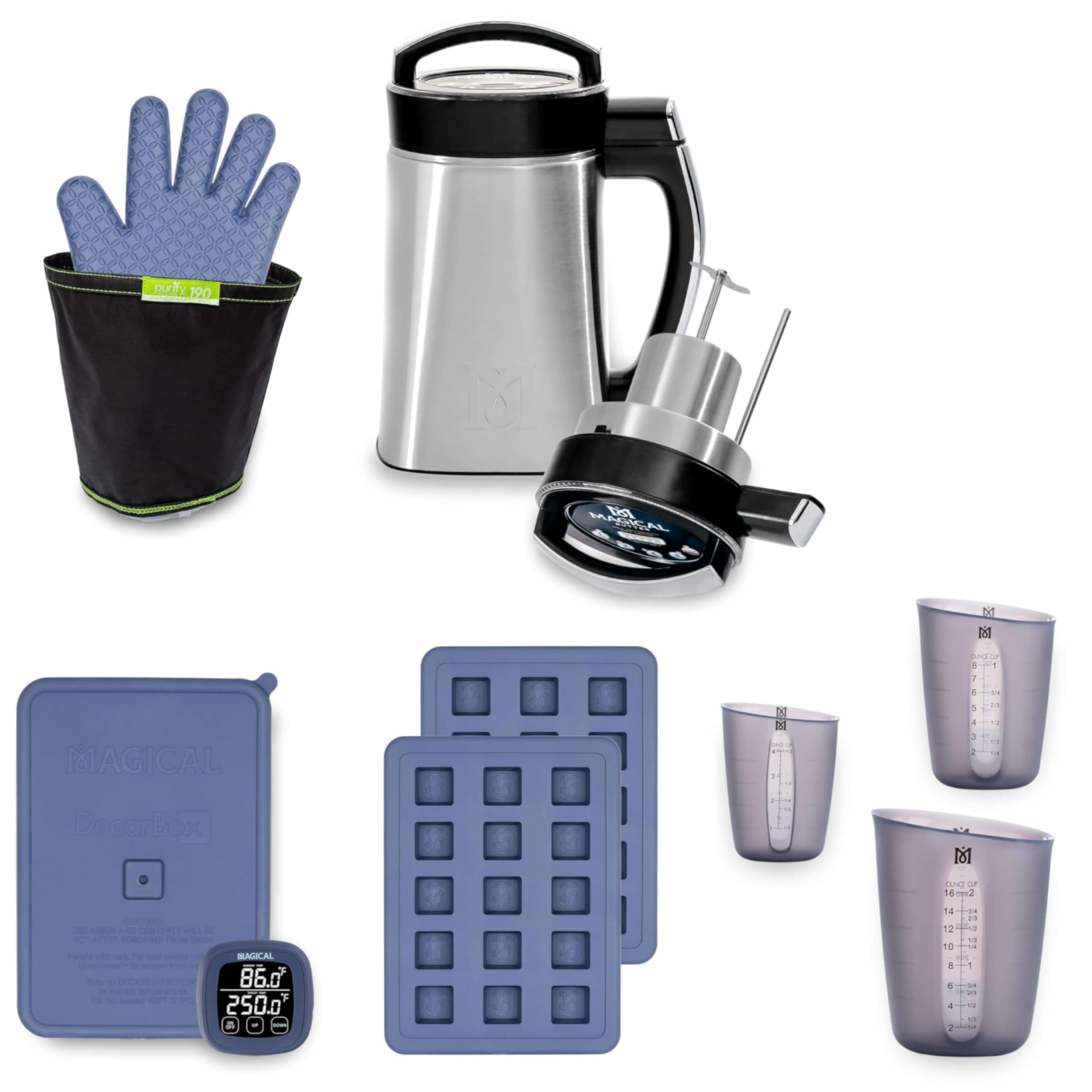 Photo 1 of Magical Butter MB2E Pro Bundle – Infuser Machine with DecarBox, 8 mL Gummy Mold & Measuring Cups for Oils, Butters & Homemade Gummies