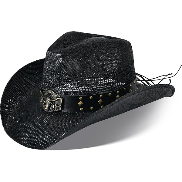 FLUFFY SENSE. Cowboy Hat for Women and Men - Straw Cattleman  display picture 3