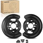 A-Premium Rear Driver and Passenger Side Brake Dust Shield Compatible with Ram, Chrysler and Dodge Models - 1500 2011-2012, R