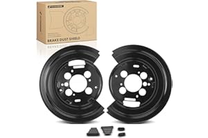 A-Premium Rear Driver and Passenger Side Brake Dust Shield Compatible with Ram, Chrysler and Dodge Models - 1500 2011-2012, R