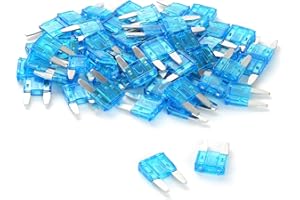 GOODSEN (60Pcs) 15 Amp Mini Car Fuses, 15A Automotive Fuses, Automotive Replacement Fuses, Blade Fuse for Car/RV/Truck/SUV/Motorcycle/Boat