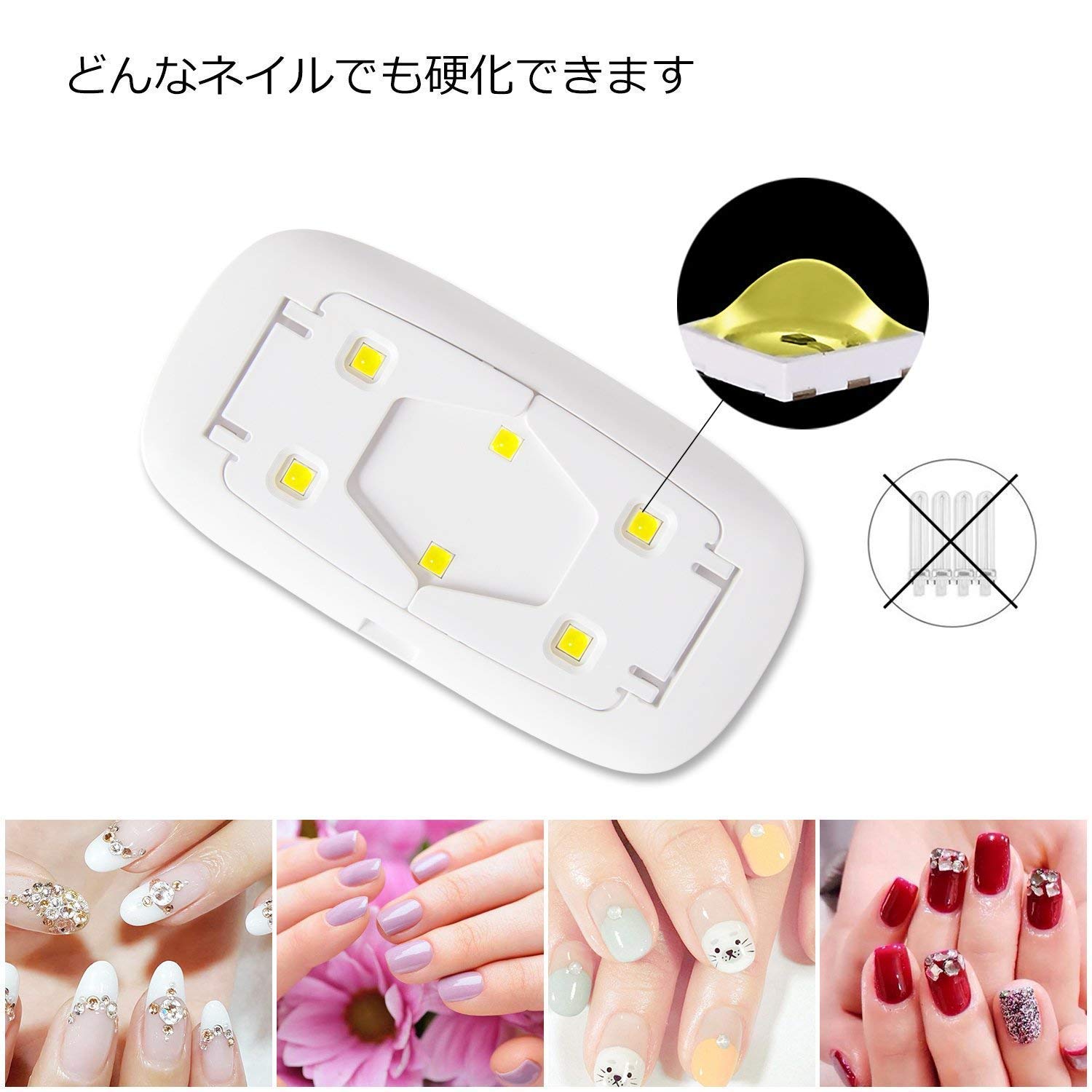 Amazon Ledネイルドライヤー Amovee Uvライト 硬化ライト タイマー
