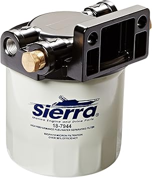 Amazon Com Sierra International 18 7983 1 10 Micron Fuel Water Separator Kit 1 4 Aluminum Short White Automotive