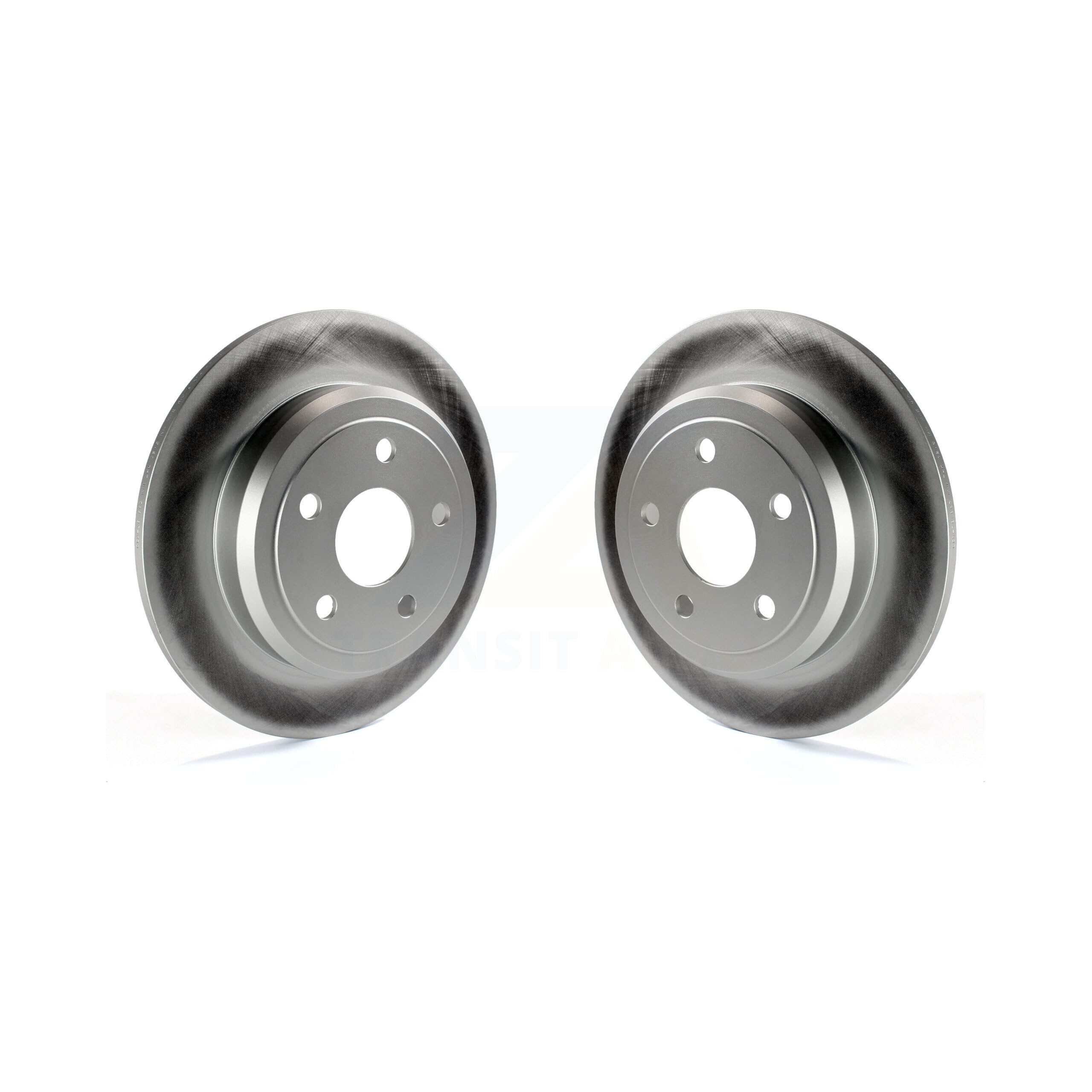 Genius Rear Coated Disc Brake Rotors Pair