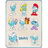 Collectibles Smurfs Bedding Super Soft Micro Raschel Throw, 46 in x 60 in, (Official Licensed Product) by Franco