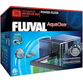 AquaClear 70 Power Filter, Fish Tank Filter for 40- to 70-Gallon Aquariums, Black