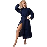 BAGNO MILANO Women's Robes, Waffle Robes For Women, Turkish Cotton Bathrobes For Women