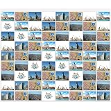 Porte-Photos Mural 20 Pochettes Transparentes - Format 10x15 Cm Portrait Et Paysage | Déco Murale