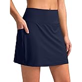 G Gradual Women's 16" Swim Skirt with Pockets High Waisted Tummy Control Modest Swimsuit Bathing Suit Bottoms for Women