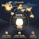 ONEWISH Touch Bedside Table Lamp 3 Way Dimmable Opal Glass Shade 6W LED view 6