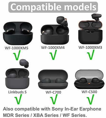 Pairs WF-1000XM5 Ear Tips Buds, Small Size Replacement Silicone