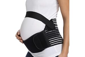 CROSS1946 Maternity Belt,Pregnancy Support,Abdomen Support Belly Band for Reducing Back/Waist Discomfort,Hip discomfort,Fully