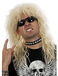 ALLAURA Neil Wig 80s Blonde Rocker Wig Rockstar Men